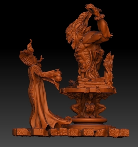 demon and a magician 3D print model 3D Print 183761