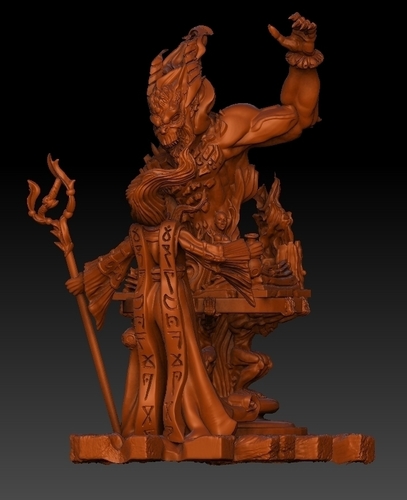 demon and a magician 3D print model 3D Print 183762