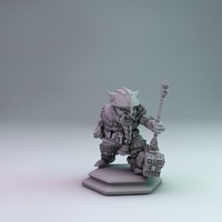 Small dwarf warrior 3D print model 3D Printing 183764