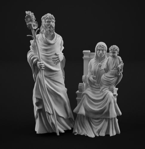 Holy family 3D print model