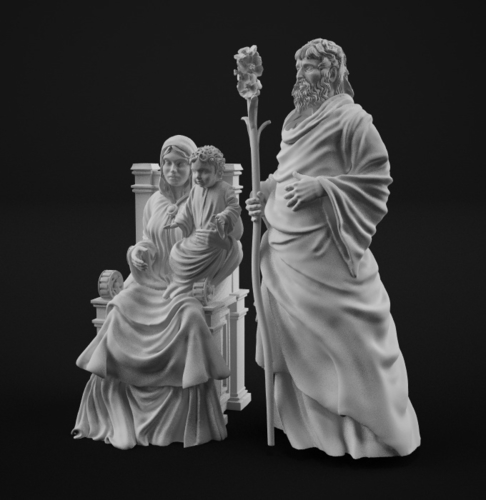 Holy family 3D print model 3D Print 183766