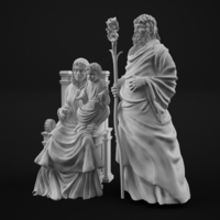 Holy family 3D print model - Thumbnail 2