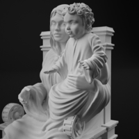 Holy family 3D print model - Thumbnail 7