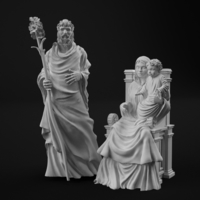 Holy family 3D print model - Thumbnail 8