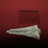 small spaceship 3D print model - Thumbnail 3