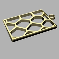 Small Voronoi  Earrings 3D Printing 183781