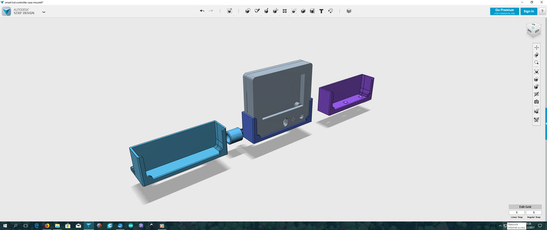 Case for the Full Graphic Smart LCD Controller Holder 3D Print 183785