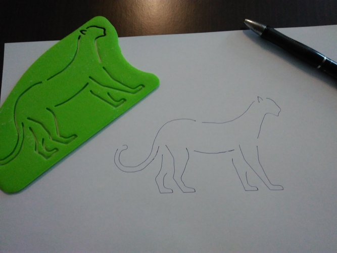 Tiger coloring 3D Print 183814