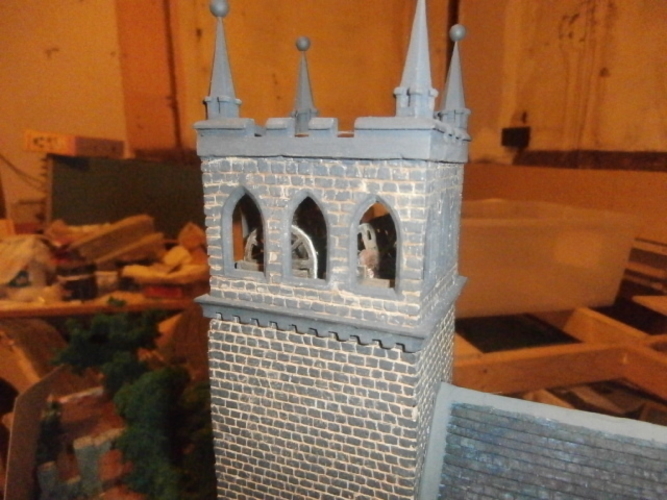 SCALEPRINT St Trinians Church part 2 tower external parts 3D Print 183887