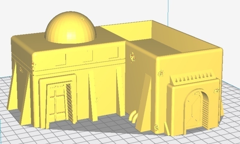Star wars Legion - Tatooine Scenery easy to print ! 3D Print 184136