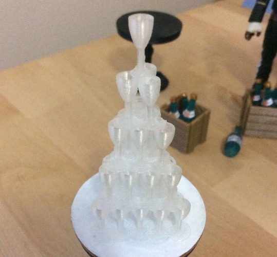 Champagne Pyramid (1:18 scale) 3D Print 184197