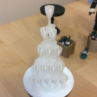Small Champagne Pyramid (1:18 scale) 3D Printing 184197