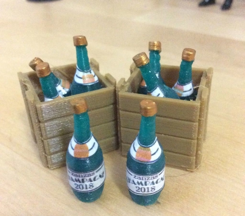 Champagne Bottle (1:18 scale)