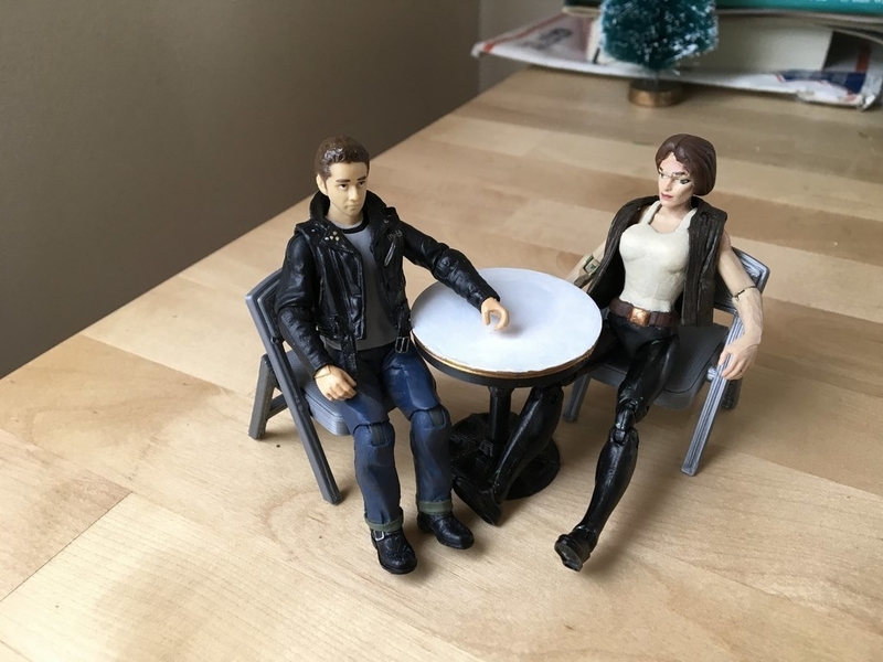 Wrought Iron Cafe Table (1:18 scale)