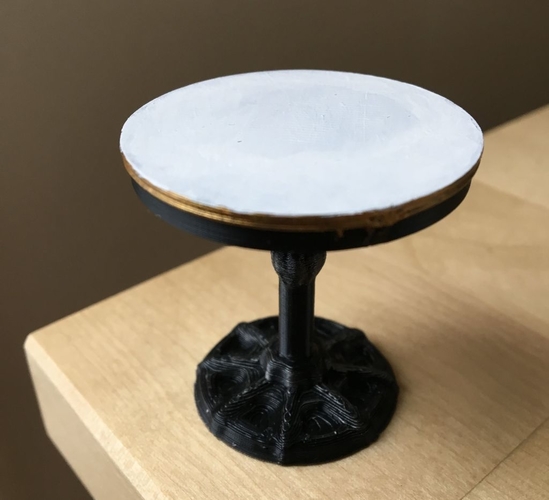 Wrought Iron Cafe Table (1:18 scale) 3D Print 184208