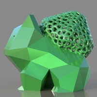 Low Poly Voronoi Hybrid Bulbasaur - Thumbnail 2
