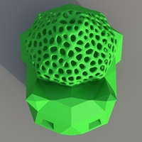 Low Poly Voronoi Hybrid Bulbasaur - Thumbnail 5
