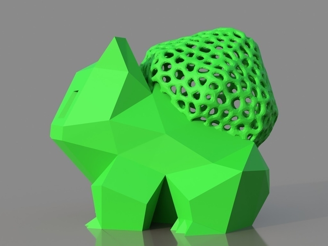 Low Poly Voronoi Hybrid Bulbasaur 3D Print 184230