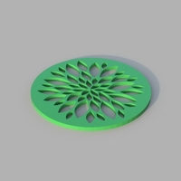 Small Floral Coaster 3D Printing 184240
