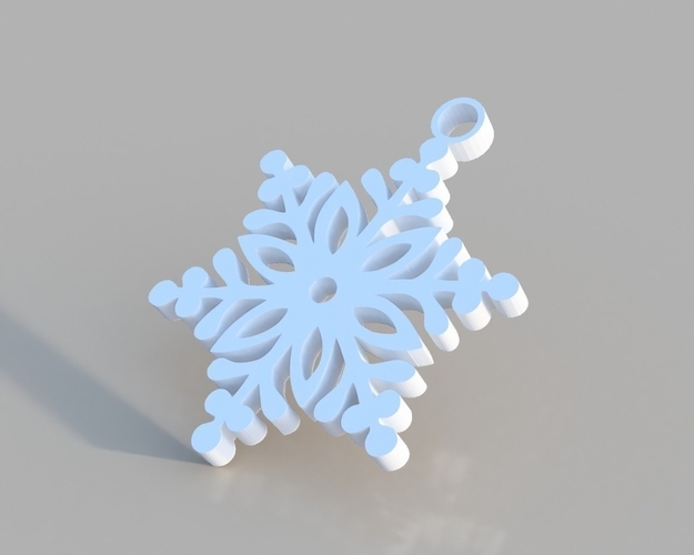 Snowflake Ornament 3D Print 184243