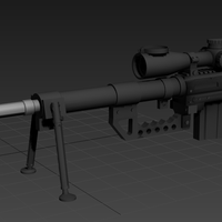Small CheyTac M200- Sniper rifle  3D Printing 184336