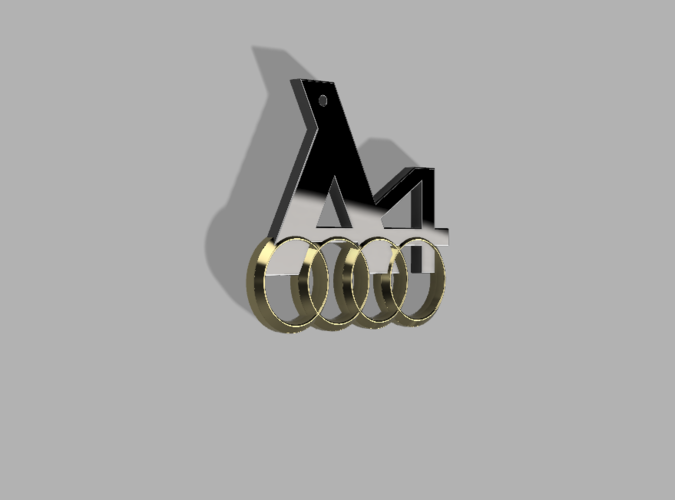 Audi A4 Logo 3D Print 184353