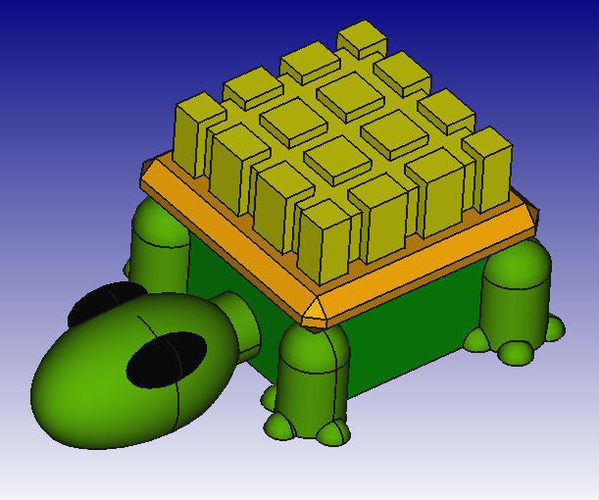 Turtle 3D Block Zoo 3D Print 184444