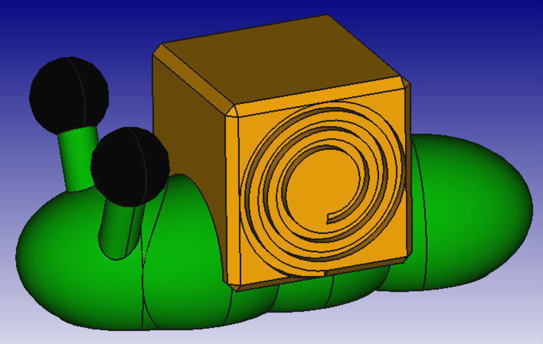 Snail 3D Block Zoo 3D Print 184447