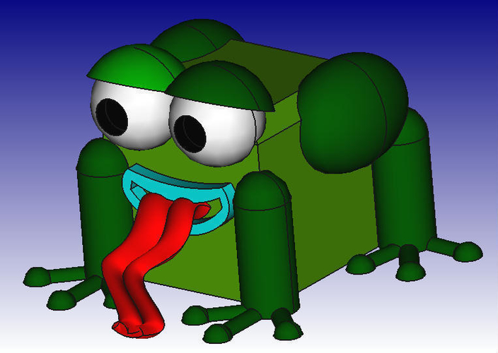 Frog 3D Block Zoo 3D Print 184448