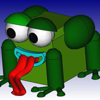 Small Frog 3D Block Zoo 3D Printing 184448