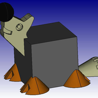 Small Sea Lion 3D Block Zoo 3D Printing 184451