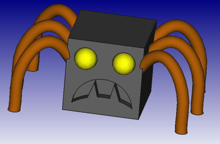 Spider 3D Block Zoo 3D Print 184454