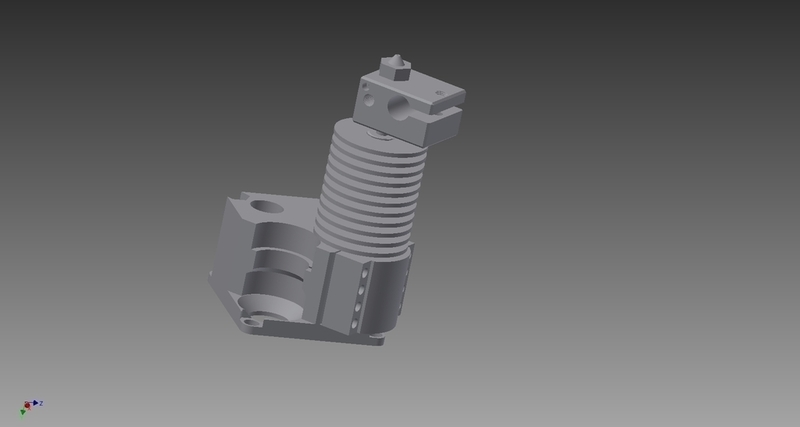 E3D v6 1.75mm mount for Ultimaker 2 clone
