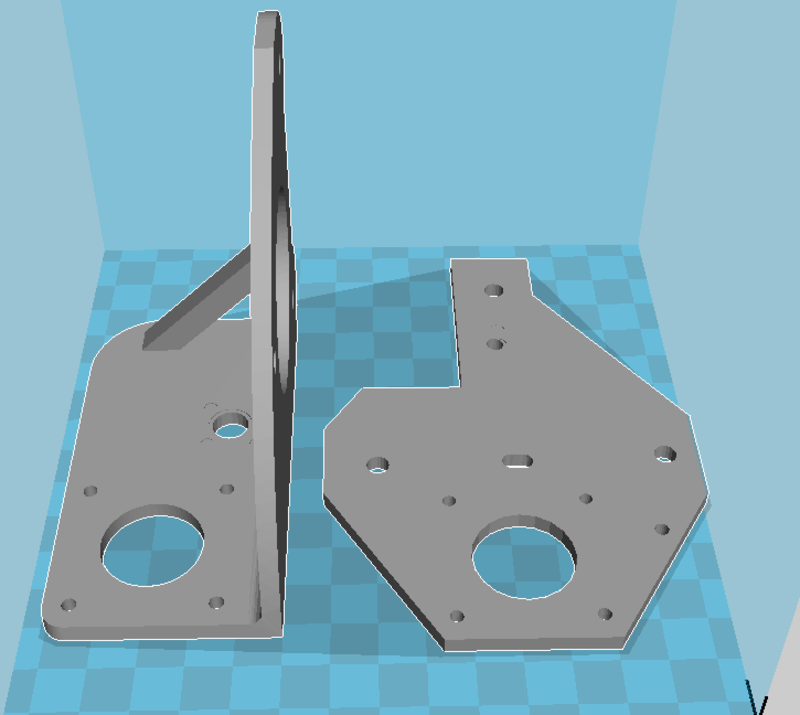 Tronxy x1 bracket set 