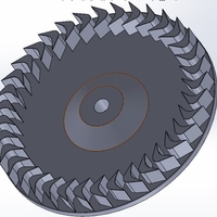 Small hoover steamvac turbine part 3D Printing 184770