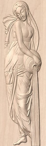  Statue women bas relief 3D Print 184987