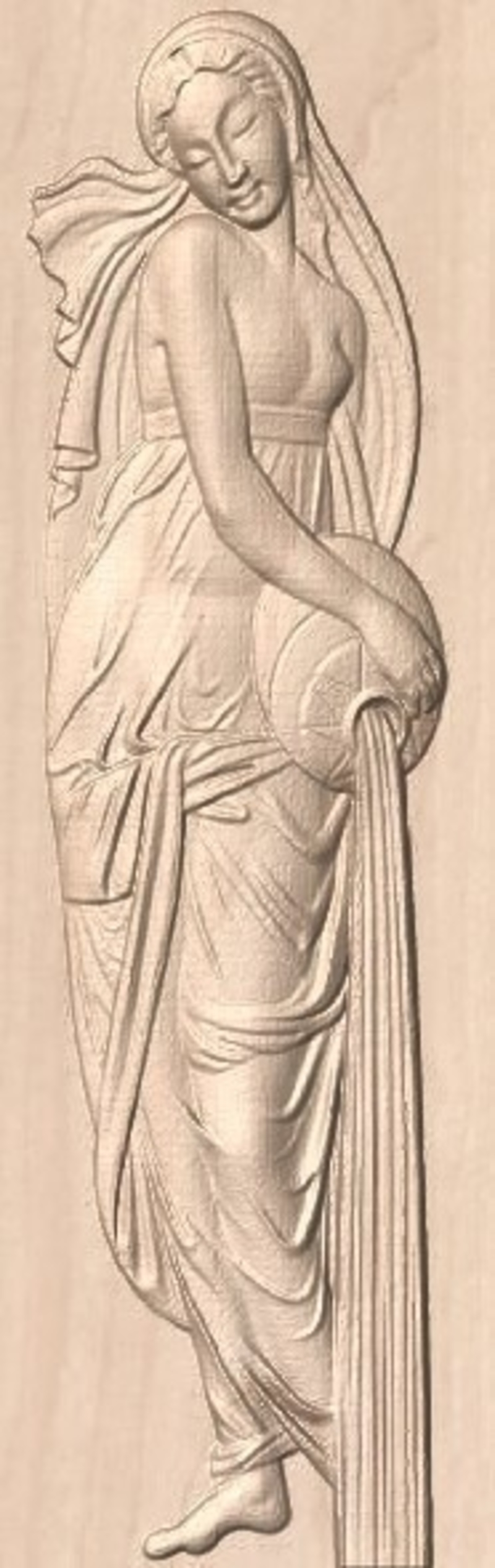  Statue women bas relief