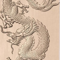 Dragon 3d bas-relief - Thumbnail 2