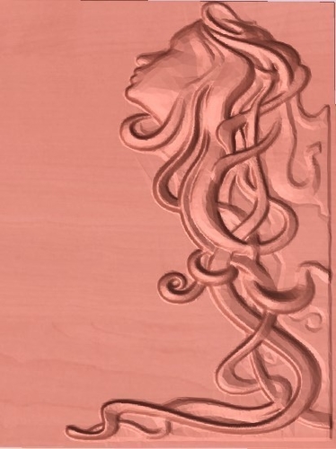 women bas relief 3D Print 185005