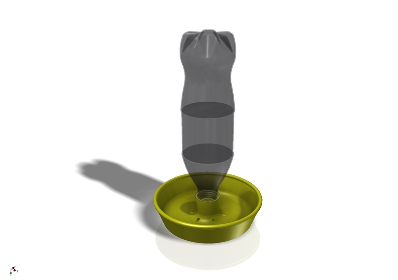 Bird Waterer for used PET Bottles