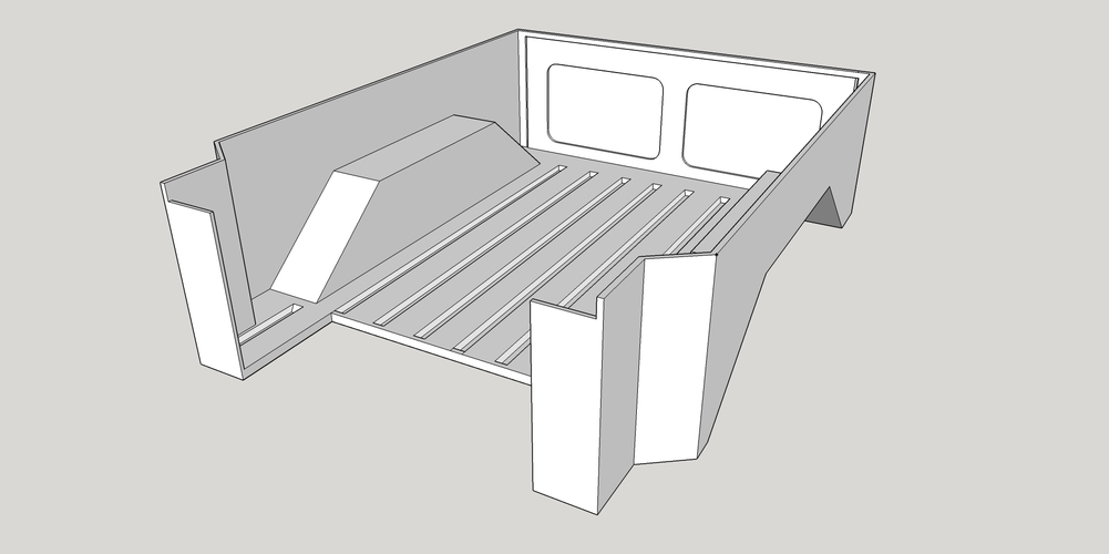 Coyote Drop Bed 3D Print 185265