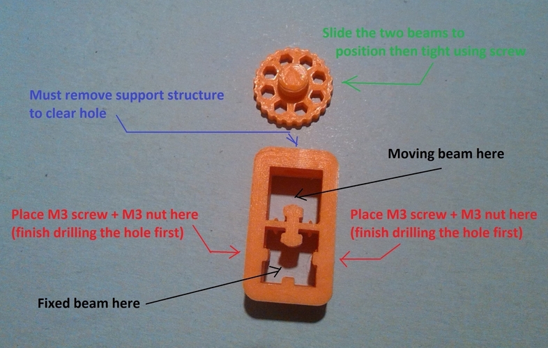 Open Beam  Slider bar and Gripper 3D Print 185386