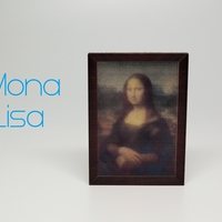 Small Mona Lisa - da Vinci Color 3D Printing 185488