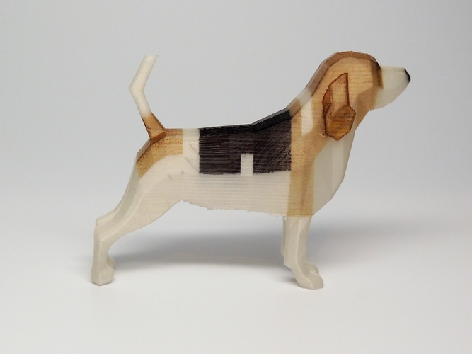 Beagle - Low Poly 3D Print 185491