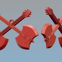 Small Adventure Time Medal Guitar 3D Printing 185529