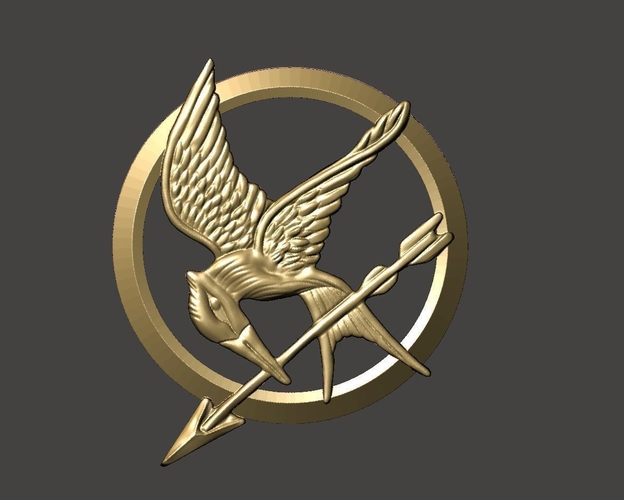 Mockingjay Medal 3D Print 185534