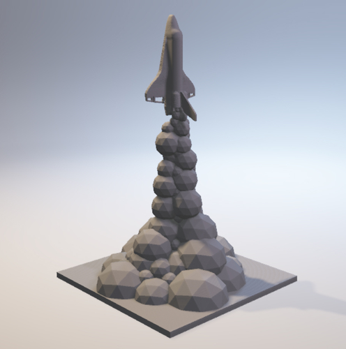 Launching Rocket Lamp 3D Print 185610