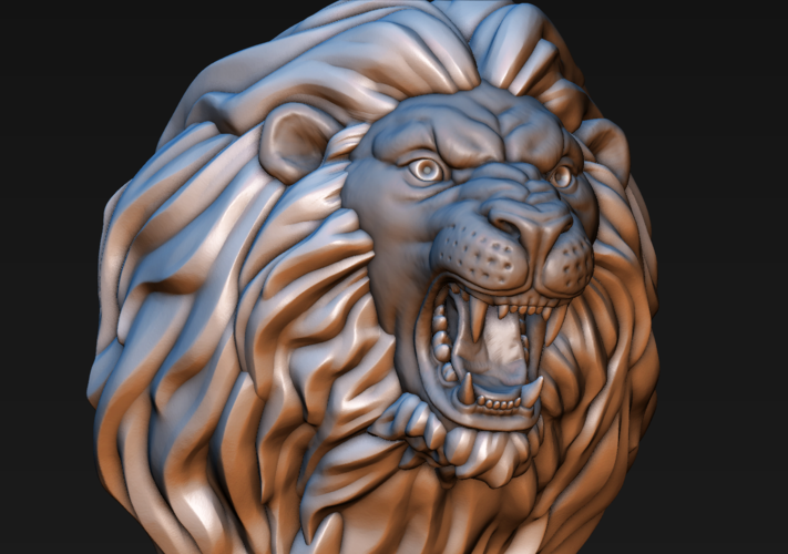 Lion head 3D Print 185751