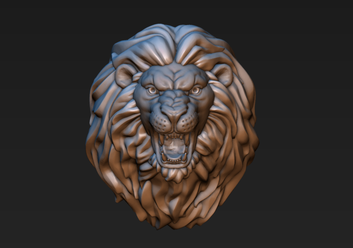Lion head 3D Print 185752