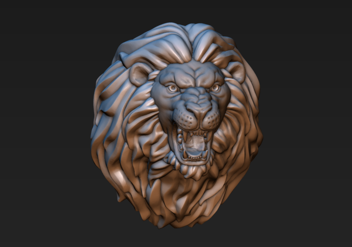 Lion head 3D Print 185753